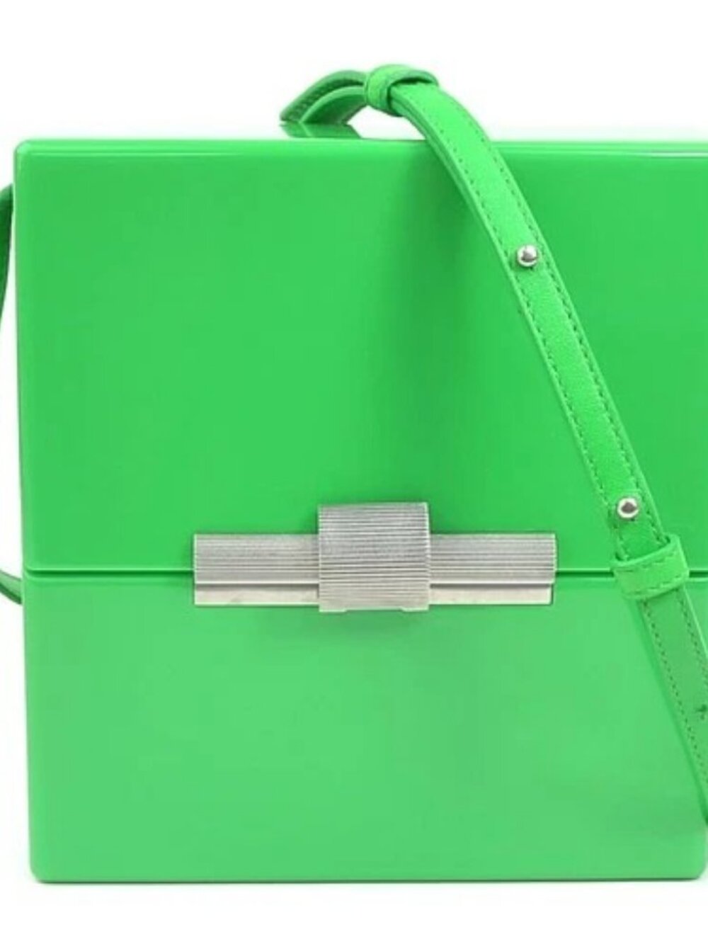 Auth BOTTEGAVENETA Daisy Shoulder Bag Green Acrylic/Leather - h31495a - Picture 1 of 11